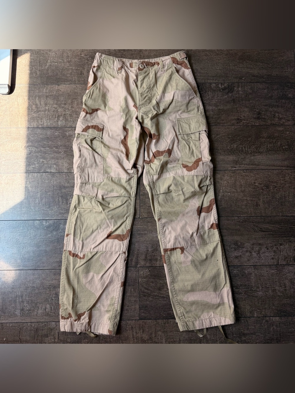 Desert Camo Cargo Pants - Tan/Light Brown